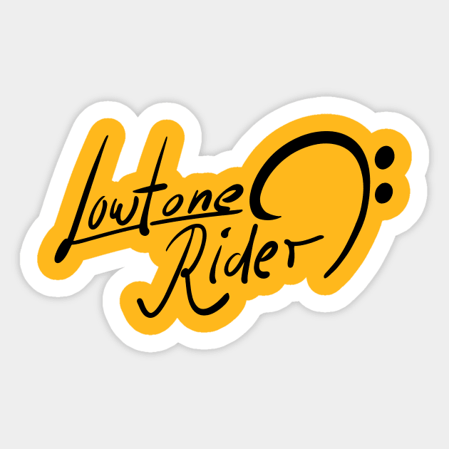 Low Tone Rider Sticker by schlag.art